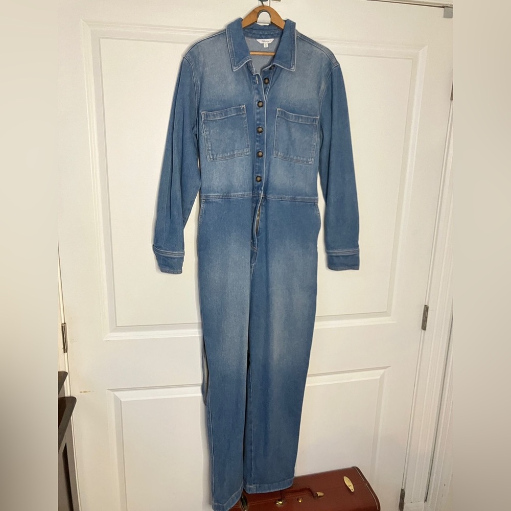 Reitmans Blue Denim Jumpsuit